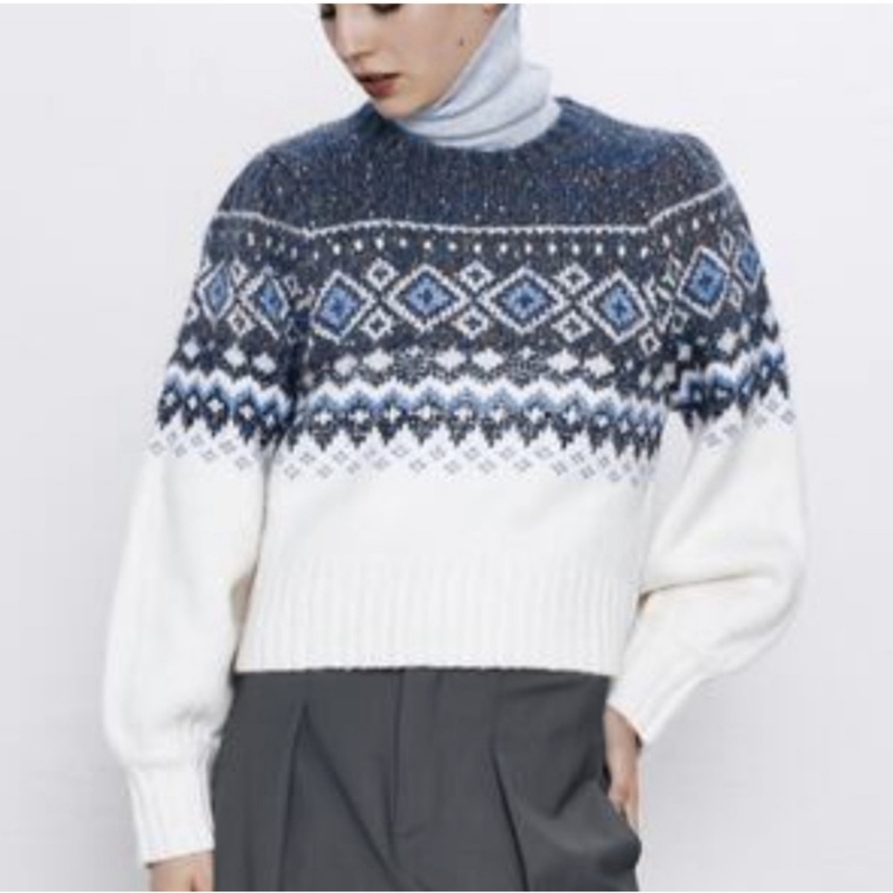 Zara Patterned Sweater - Picture 6 of 9
